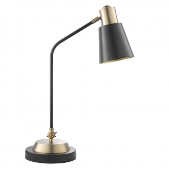 Лампа настольная Pilwy, Ø21х62 см, золотистая/черная