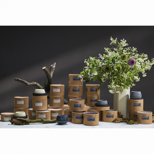 Свеча ароматическая Cypress, Jasmine & Patchouli из коллекции Edge, синий, 30 ч