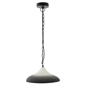 Светильник подвесной Sustainable collection, Ø44х19 см, черный/белый