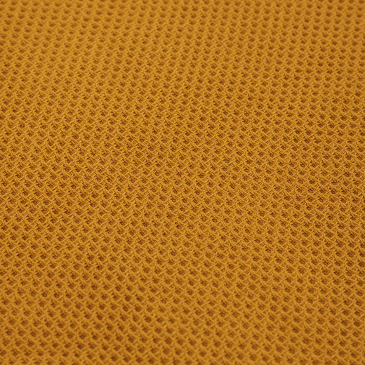 Полотенце банное вафельное цвета карри из коллекции Essential, 70х140 см