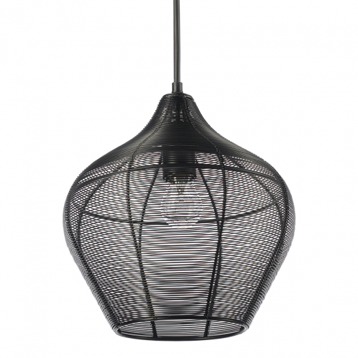 Светильник подвесной Vinger, Ø27х30 см, черный