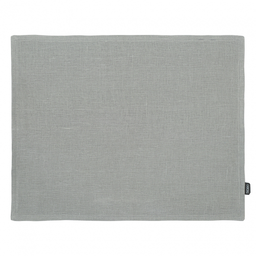 Салфетка под приборы из стираного льна серого цвета из коллекции Essential, 35х45 см