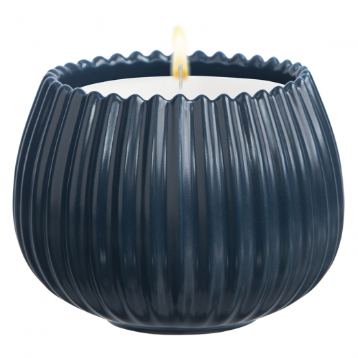 Свеча ароматическая Vetiver & Black cypress из коллекции Edge, синий, 30 ч