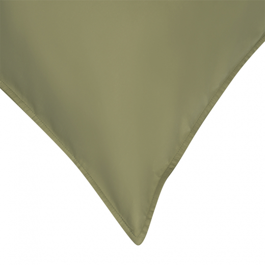 Набор из двух наволочек из сатина цвета шалфея с брашинг-эффектом из коллекции Essential, 70х70 см