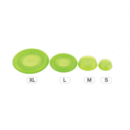 Набор из 2 силиконовых крышек Capflex M зеленый