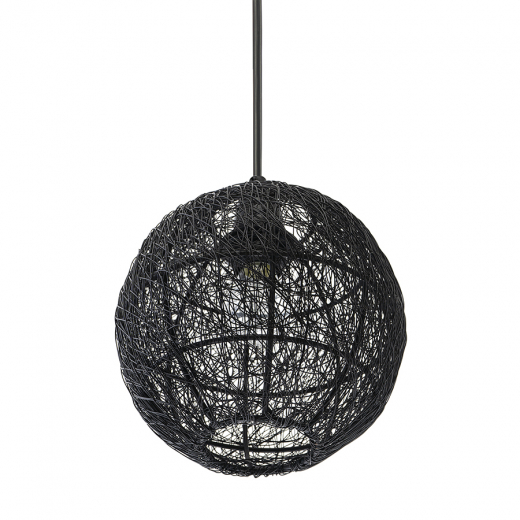 Светильник подвесной Vinger, Ø20х22 см, черный