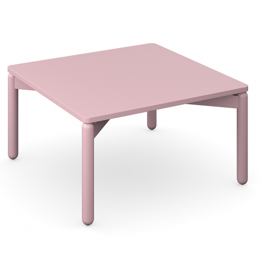 Столик кофейный Saga, 75х75 см, розовый