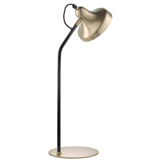 Лампа настольная Enkel Sand, Ø20х60 см, золотистая/черная