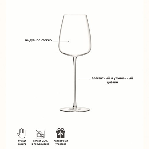 Набор бокалов для белого вина Wine Culture, 490 мл, 2 шт.