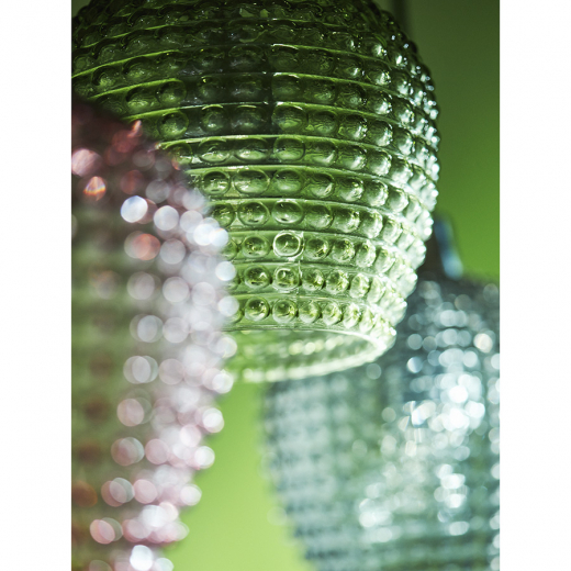 Светильник подвесной каскадный Aurora, 110х18 см, сливовый/зеленый/серый