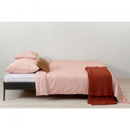 Комплект постельного белья розового цвета с принтом Спелая смородина из коллекции Scandinavian touch, 200х220 см