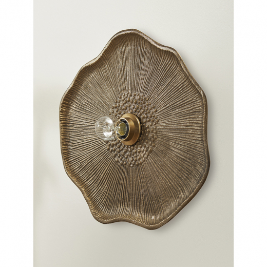 Светильник настенный Wildflower, 41х46 см, античная латунь