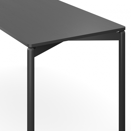 Стол обеденный Saga, 75х150 см, темно-серый