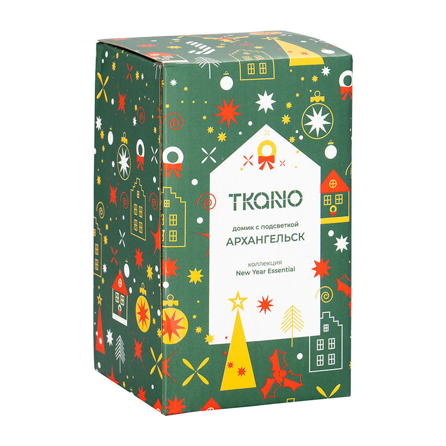 Домик с подсветкой Архангельск из коллекции New Year Essential, 11,8 см, фото 4