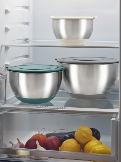 Набор стальных мисок Balance с крышками и терками, 1,5 л/3 л/ 5 л