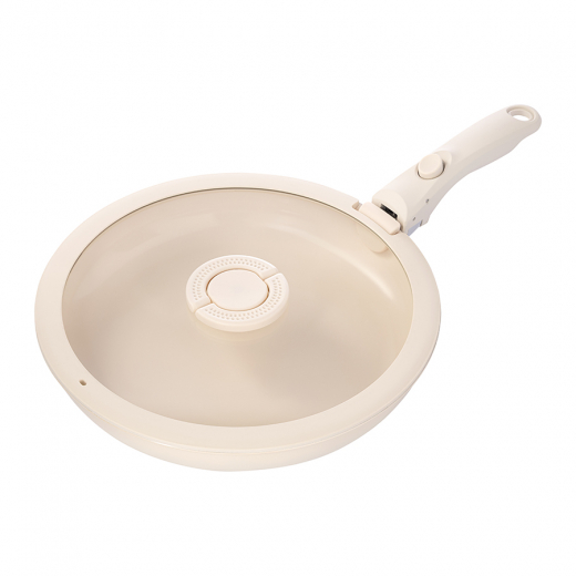 Сковорода с крышкой и съемной ручкой Smart Ceramic, Ø28 см