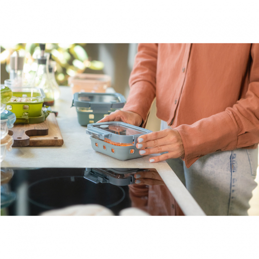Контейнер для запекания, хранения и переноски продуктов в чехле Smart Solutions, 370 мл, синий