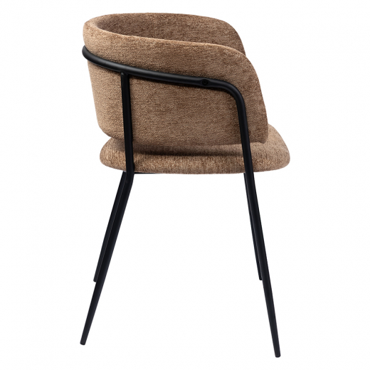 Стул Helning, мягкий шенилл, серо-коричневый