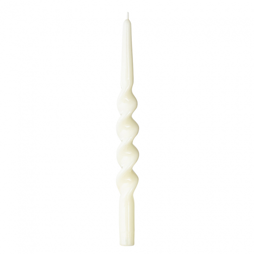 Набор из двух свечей кремового цвета из коллекции Essential, 35 см