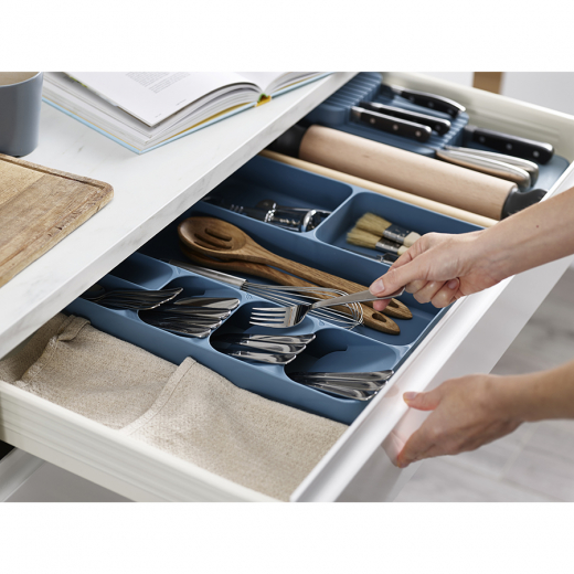 Органайзер для столовых приборов и кухонной утвари DrawerStore™, синий