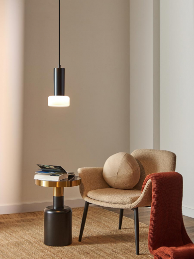 Столик журнальный Froud, Ø35 см, черный