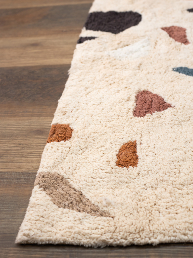 Ковер из хлопка Terrazzo Poetry из коллекции Ethnic