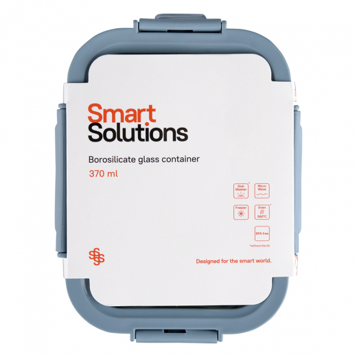 Контейнер для запекания, хранения и переноски продуктов в чехле Smart Solutions, 370 мл, синий