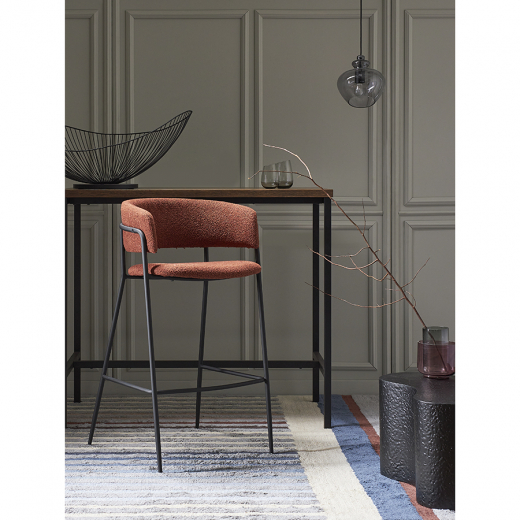 Стул барный Helning, букле, терракота