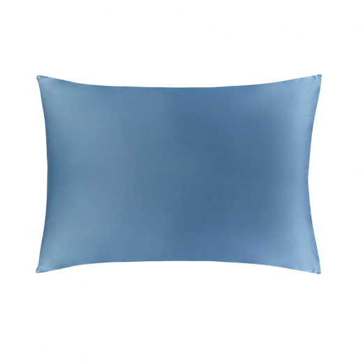 Комплект постельного белья из премиального сатина джинсово-синего цвета из коллекции Essential, 150х