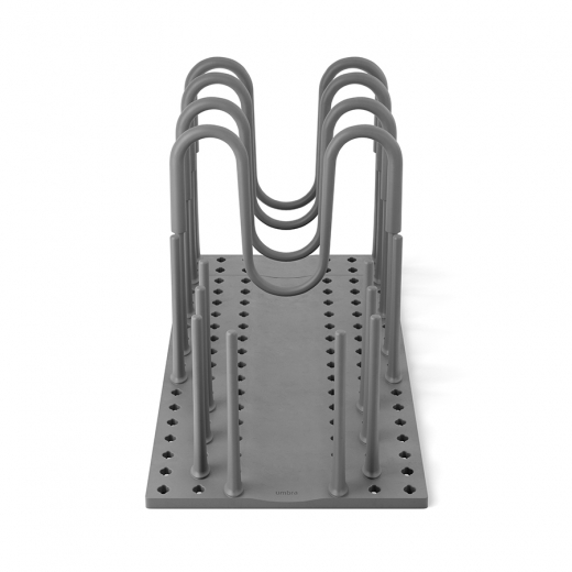 Органайзер для посуды и столовых приборов Peggy, 20х55 см, серый