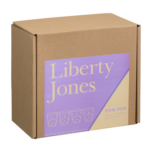 Набор стаканов Pom-pon, 425 мл, 4 шт.