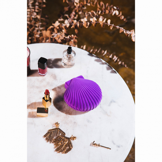 Шкатулка для украшений Venus, 12,8х12,6х5 см, фиолетовая