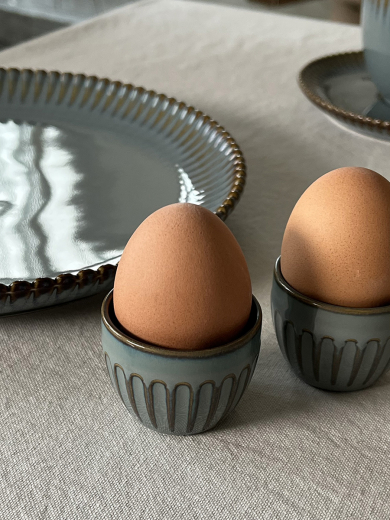 Набор из двух подставок для яиц темно-серого цвета из коллекции Kitchen spirit