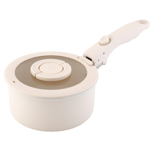Набор посуды для приготовления со съемной ручкой Smart Ceramic, 7 предметов, молочный