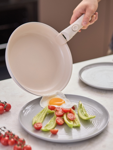 Сковорода с крышкой и съемной ручкой Smart Ceramic, Ø20 см