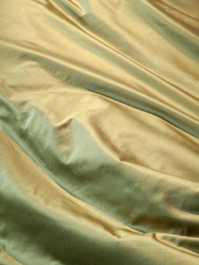 Комплект постельного белья из премиального сатина оливкового цвета из коллекции Essential, 150х200 с