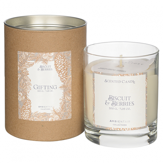 Свеча ароматическая Gifting, Bisquit&Berries (новая), 40 ч