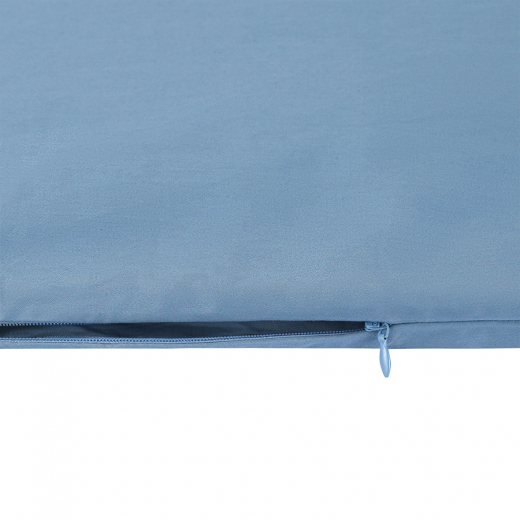 Комплект постельного белья из премиального сатина джинсово-синего цвета из коллекции Essential, 200х