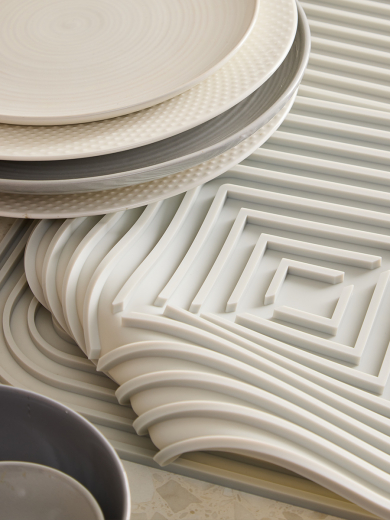 Коврик для сушки посуды Dry Flex, 34,6х44,6 см, серый