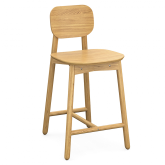 Стул полубарный Saga, ясень