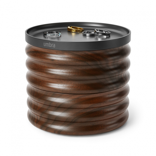 Шкатулка для украшений Tesora, черный орех