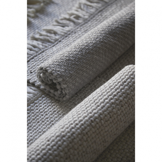 Ковер из переработанного пластика бежевого цвета из коллекции Ethnic, 70х160 см