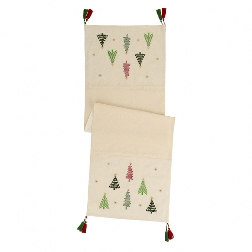 Дорожка на стол Frozen pines из коллекции New Year Essential, 45х150 см