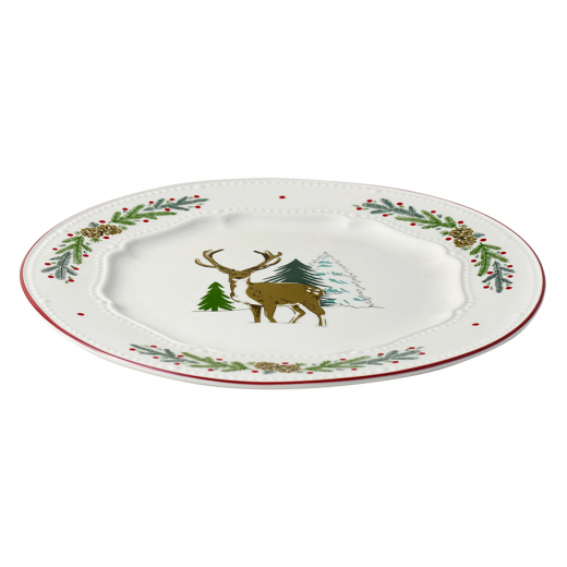 Набор из четырех тарелок Nordic winter из коллекции New Year Essential, Ø23 см