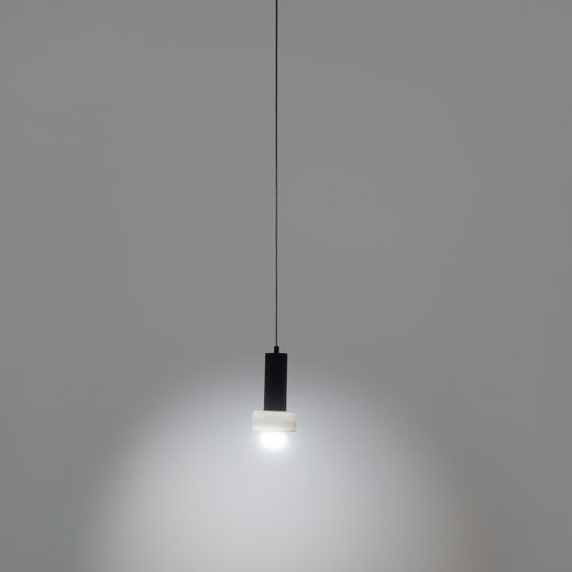 Светильник подвесной Fungus, Ø15х25 см, белый/черный