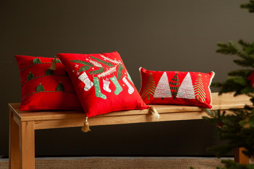 Чехол на подушку Icy forest из коллекции New Year Essential, 30х45 см