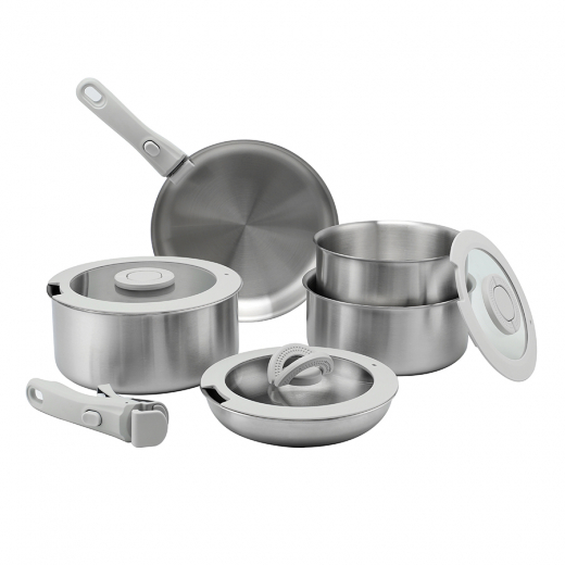 Набор посуды для приготовления со съемными ручками 3Ply Balance, 9 предметов