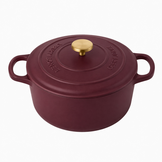 Кастрюля с крышкой из коллекции  "Шеффилд", Ø26 см, 4,9 л, бургунди