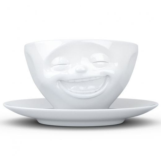 Чайная пара Laughing, 200 мл, белая
