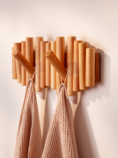 Полотенце для рук из умягченной вафли кремового цвета из коллекции Essential, 50x90 см